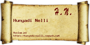 Hunyadi Nelli névjegykártya